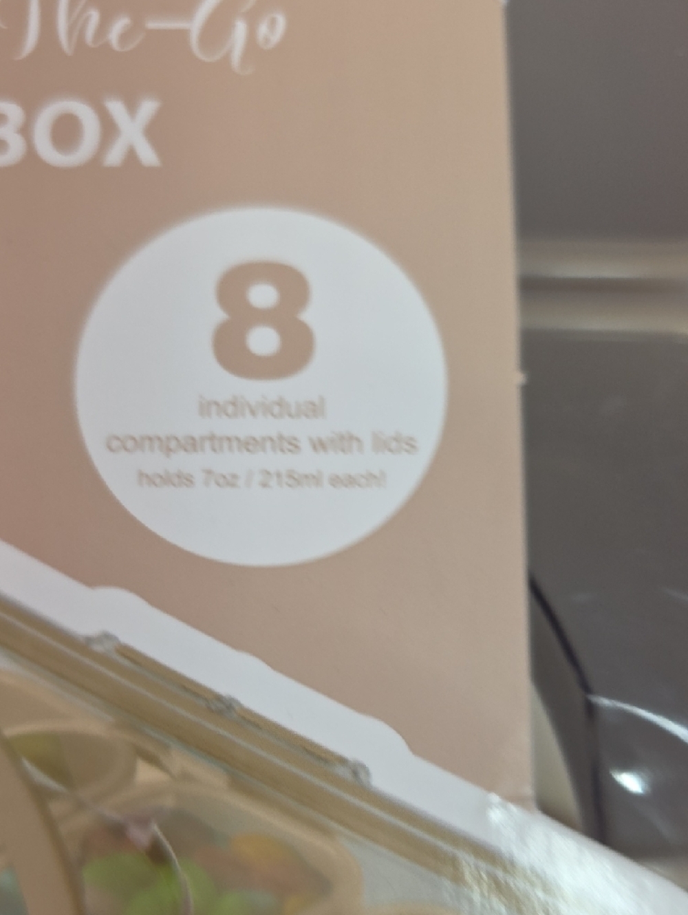 CWC Perfect On-The-Go Snack Box in Sand - 8-Compartments - Picture 7 of 7